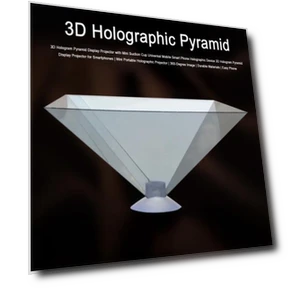 3D Hologram Pyramid Display Projector — 3D Glasses, Home Textile Star