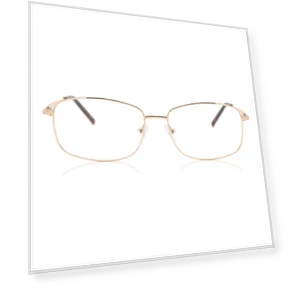 Full Rim Square Gold Fashion Unisex Eyeglasses — Smart Glasses, SmartBuy Collection