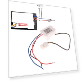 Mini Recessed PIR Ceiling Occupancy Motion Sensor Detector Light Switch — Motion Sensors, JOHO
