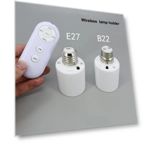 Smart Bulb Holder with Remote Control — Light Sockets, XHJ12