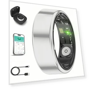Smart Ring with Charging Box — Wearable Accessories, Hivisuals
