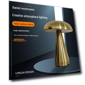 Touch Control Mushroom Bedside Lamp — Standing Lights, TrendVibeCN