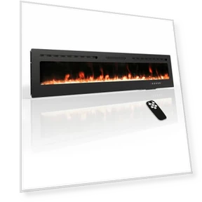 Electric Fireplace Wall Mounted & Recessed — Heaters, HOMTHING