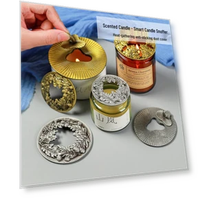 Aromatherapeutic Candle with Smart Dust Collector and Fire Extinguisher — Candles, Deals Depot