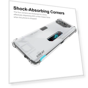 Clear Phone Case with Anti-slip Strip — Basic Cases, ENKAY HAT PRINCE