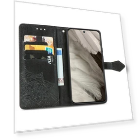 Collision Resistant PU Leather Stand Wallet Cover — Phone Accessories, Smartwatch 2025