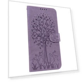 Deer Tree Pattern Imprinted PU Leather Magnetic Flip Cover Stand Wallet Full-Body Protective Case — Basic Cases, Smartwatch 2025