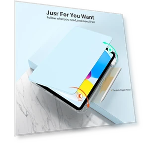 Detachable PU Leather Case with Clear Back and Rotating Stand — Keyboard Cases, Smartwatch 2025