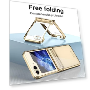 Electroplating Hard PC Folding Phone Cover — Basic Cases, Smartwatch 2025