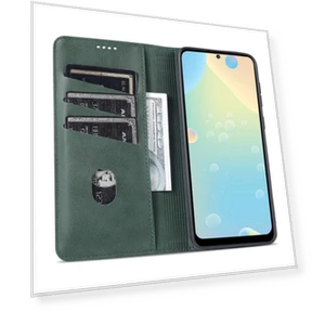 Foldable Stand Textured Leather Phone Case — Flip Cases, Smartwatch 2025