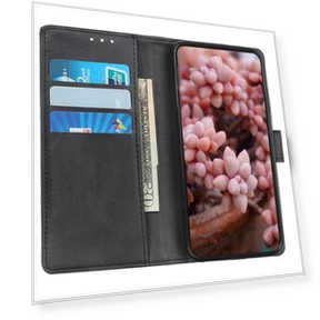 Foldable Stand Textured PU Leather Wallet Case — Flip Cases, Smartwatch 2025