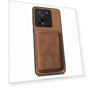 Leather Back Cover with Detachable Card Holder — Phone Accessories, Smartwatch 2025