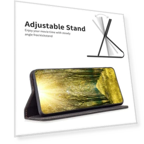 Leather Case Mobile Cover Stand with RFID Blocking Card Holder — Screen Protectors, Smartwatch 2025