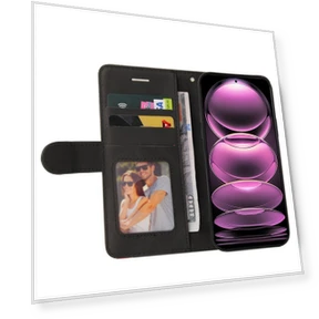 Leather Case Wallet Stand for Smartphones — Phone Accessories, Smartwatch 2025