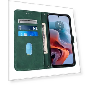 Leather Case with Hand Strap Wallet Stand — Phone Accessories, Smartwatch 2025