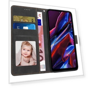 Leather Phone Case Stand Wallet Cover with Strap — Phone Accessories, Smartwatch 2025