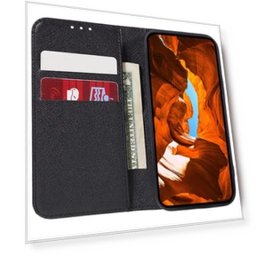 Magnetic Closing Cross Texture Leather Phone Cover — Smartwatch Protectors, Smartwatch 2025