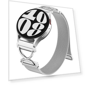 Magnetic Stainless Steel Milanese Strap with X-Shaped Connector — Smartwatches, Smartwatch 2025