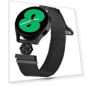 Milanese Band Flower Stainless Steel Magnetic Mesh Watch Strap — Smartwatches, Smartwatch 2025