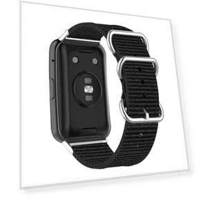 Nylon Quick Release Watch Band with Stainless Steel Rings Buckle — Fitness Bands, Smartwatch 2025