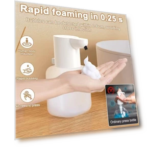 Rechargeable Hand Sanitizer Sterilizer Wall Mount Smart Foam Machine — Hand Dryers, Chunlian