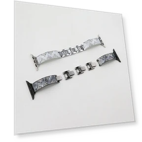 Rhinestone Leaves Metal Strap — Bands, Smartwatch 2025