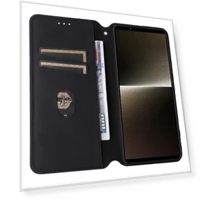 Rhombus Pattern Magnetic Closing Leather Wallet Phone Cover — Flip Cases, Smartwatch 2025