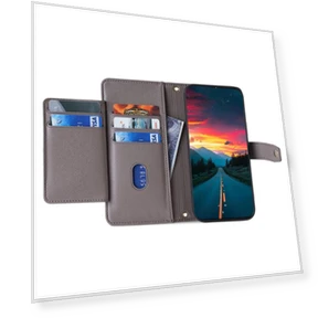 Shock-Absorbent Leather Phone Cover with Zipper Wallet — Cases, Smartwatch 2025