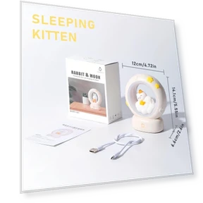 Sleeping Kitten Night Light — Night Lights, Houspace