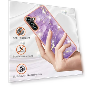 TPU Case with IMD Marble Pattern Electroplated Back Cover — Bumpers, Smartwatch 2025