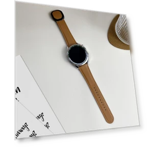 Universal Magnetic Buckle Genuine Cow Leather Watch Strap — Bands, Smartwatch 2025