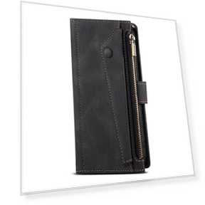 Zipper Pocket Adjustable Stand Wallet Phone Case — Smartwatch Protectors, Smartwatch 2025