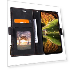 Zipper Pocket Stand PU Leather Case — Basic Cases, Smartwatch 2025