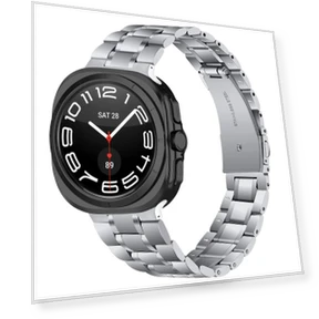 5-Bead Stainless Steel Watch Bracelet Strap — Bands, Smartwatch 2025