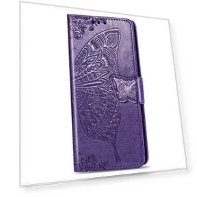 Butterfly Flower Pattern Imprinted Magnetic Flip Cover with Hand Strap — Flip Cases, Smartwatch 2025