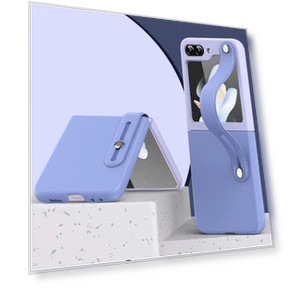 Contrast Color PU Leather Coated PC Phone Case with Hand Strap and Kickstand — Flip Cases, Smartwatch 2025