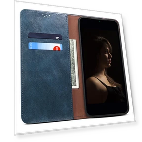 Crazy Horse Leather Wallet Phone Cover — Basic Cases, Smartwatch 2025