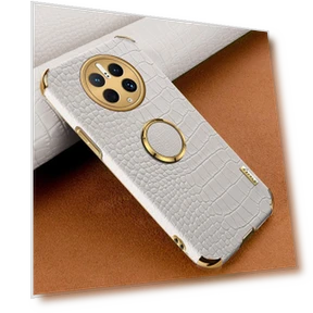 Crocodile Texture Ring Kickstand Case — Phone Accessories, Smartwatch 2025
