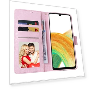 Lacquered PU Leather Case Stand Wallet — Phone Accessories, Smartwatch 2025