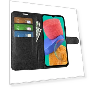 Litchi Texture Leather Case Shockproof Stand Wallet Phone Protective Cover — Phone Accessories, Smartwatch 2025