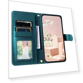 Magnetic Phone Case Leather Rhombus Grid Stand Cover — Phone Accessories, Smartwatch 2025