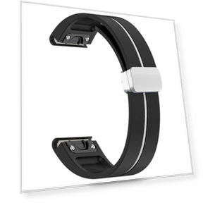 Magnetic Silver Buckle Watch Strap — Smartwatch Straps, Smartwatch 2025
