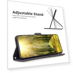 Phone Cases Wallet Stand Geometry Imprinted Leather Cover — Phone Accessories, Smartwatch 2025