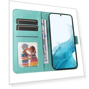 PU Leather Sunflower Imprinted Magnetic Closure Stand Wallet Phone Cover with Hand Strap — Phone Accessories, Smartwatch 2025