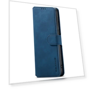 Retro Style Magnetic Closure Shockproof PU Leather Wallet Phone Case with Stand — Phone Accessories, DG.MING