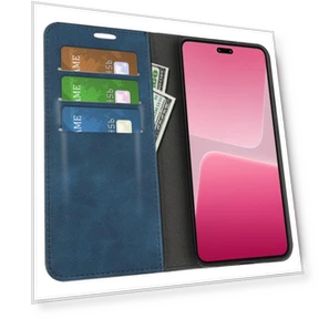 Skin-touch Leather Wallet Phone Case — Flip Cases, Smartwatch 2025