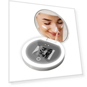 Smart UV Makeup Mirror — Compact & Travel, Relax&Life