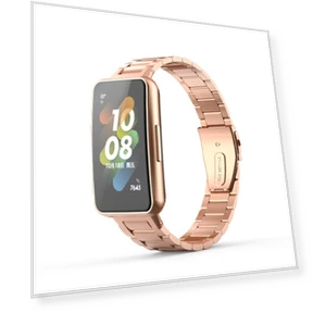 Three Beads Stainless Steel Anti-scratch Smart Watch Band Replacement Wrist Strap — Bands, Smartwatch 2025