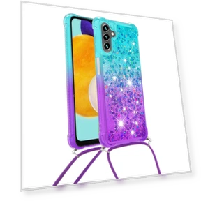 TPU Case Gradiant Quicksand Shockproof Cover with Lanyard — Phone Accessories, Smartwatch 2025