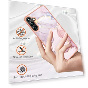 TPU Case with IMD Marble Pattern Electroplated Back Cover — Bumpers, Smartwatch 2025